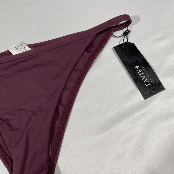 NEW‎ TAVIK [ Large ] Antic Moderate Bikini Bottom in Merlot - Picture 6 of 11